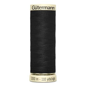 Gutermann Sew-all Thread 100m Colour 000 BLACK