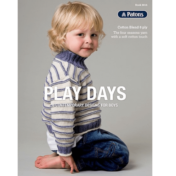 Play Days - 8 Contemporary Designs For Boys - Knitting Pattern Book