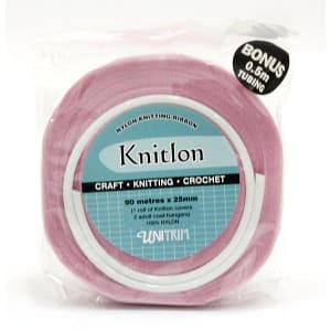 Knitlon Nylon Knitting Ribbon - Light Plum