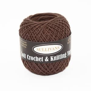 Crochet & Knitting Yarn 4 Ply 50g - Chocolate