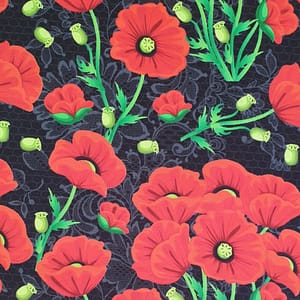 Poppies - Cotton Print Fabric