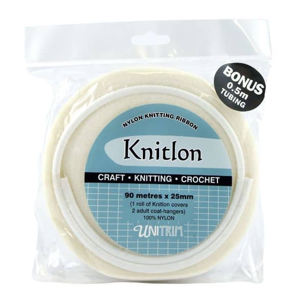 Knitlon Nylon Knitting Ribbon - Cream