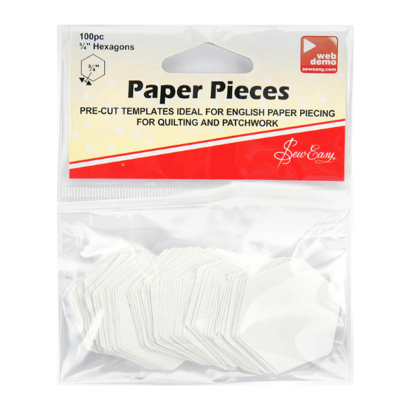 Pre Cut Paper Pieces - Hexagon 3-4 Inch
