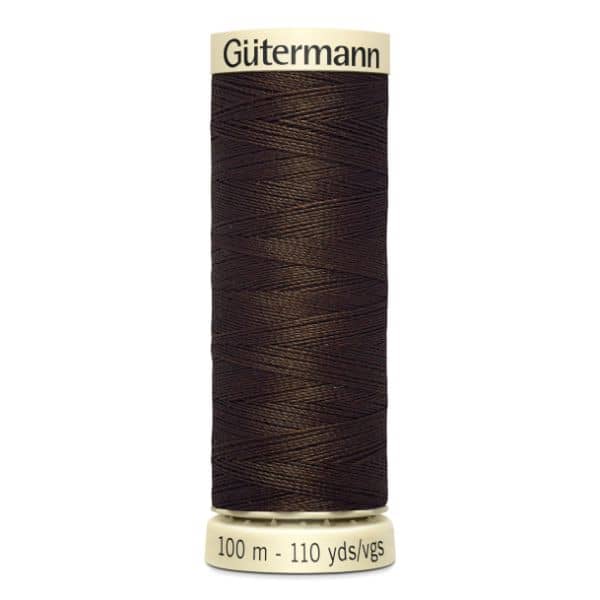 Gutermann Sew-all Thread 100m Colour 406 DARK BROWN