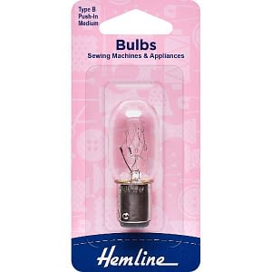 Sewing Machine Bulb - Type B Push-In Medium