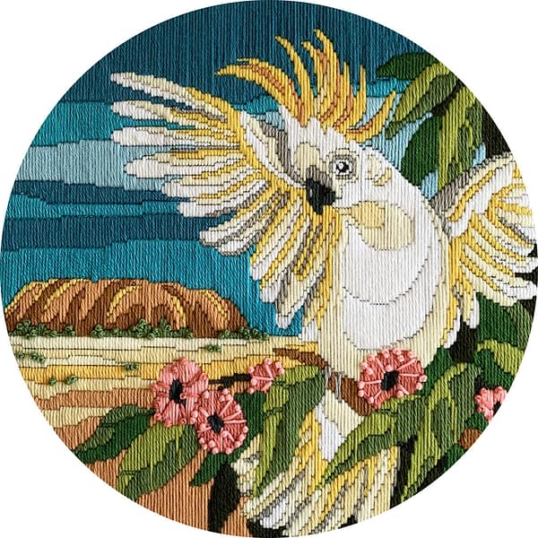 Uluru Cockatoo - Long Stitch Kit by Country Threads