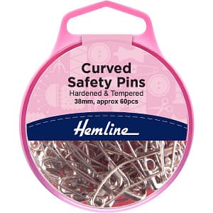 Curved Safety Pins - 38mm