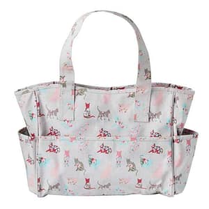 Knitting Bag With Extra Pockets - Cats