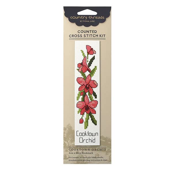Cooktown Orchid - Cross Stitch Bookmark Kit by Country Threads