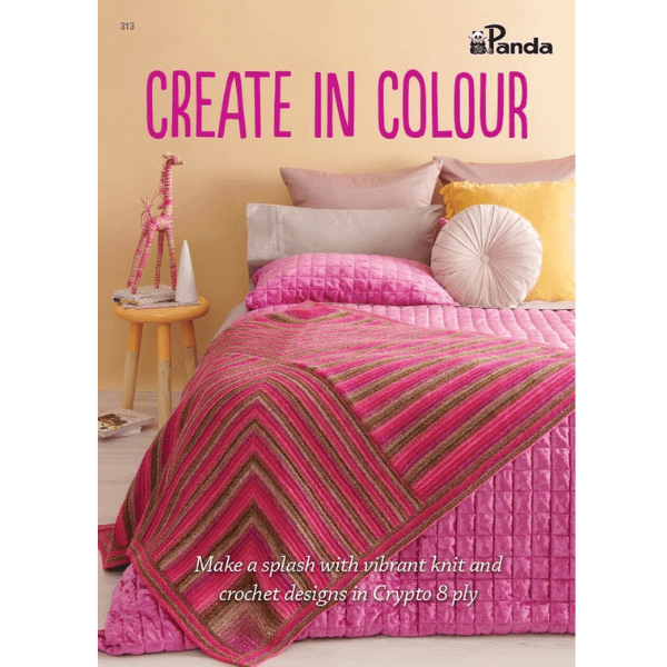 Create in Colour - Knitting & Crochet Pattern Book for Crypto 8 Ply