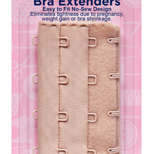 Bra Extenders Easy to Fit No-Sew Design 75mm Nude
