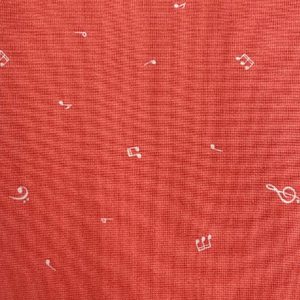 Small Music Notes - Cotton Print