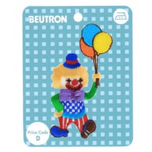 iron on motif clown with balloons