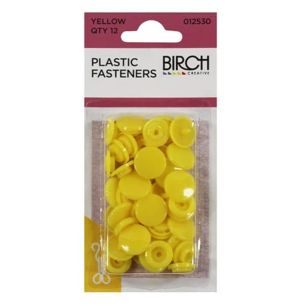Plastic Fasteners - Yellow 2