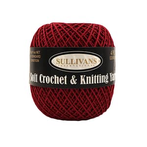 Crochet & Knitting Yarn 4 Ply 50g - Wine
