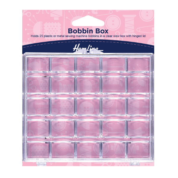Clear Bobbin Box - Holds 25 Bobbins