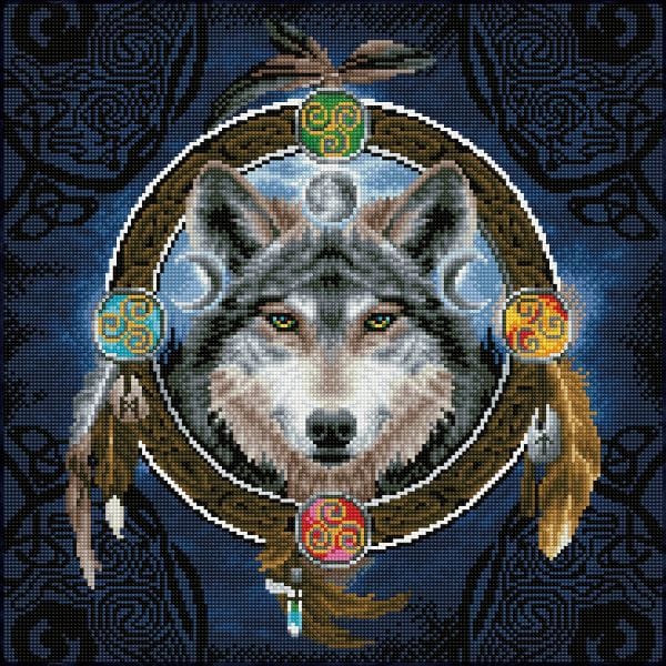 Celtic Wolf Guide - Diamond Dotz Kit