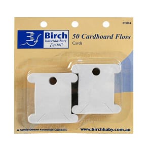 Floss Bobbins - Cardboard Pk 50