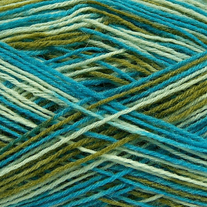 Sock Yarn - Turquoise & Green
