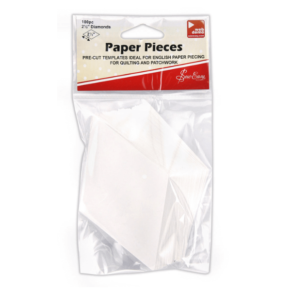 Pre Cut Paper Pieces - Diamond 2 5 inch