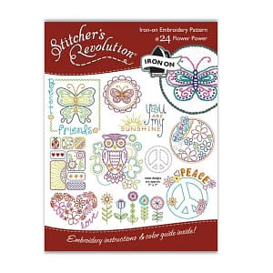 Iron-On Embroidery Patterns - Flower Power