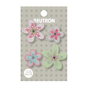 Iron-On Motif - Sparkly Flowers