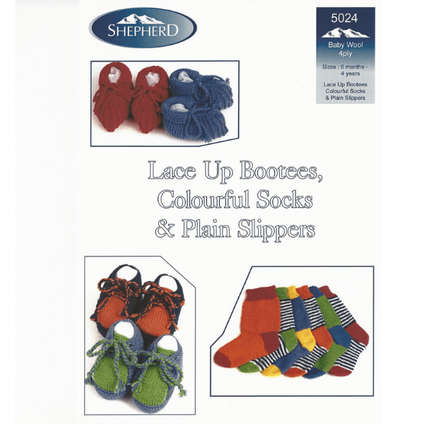 Bootees Socks & Slippers - Knitting Pattern Leaflet